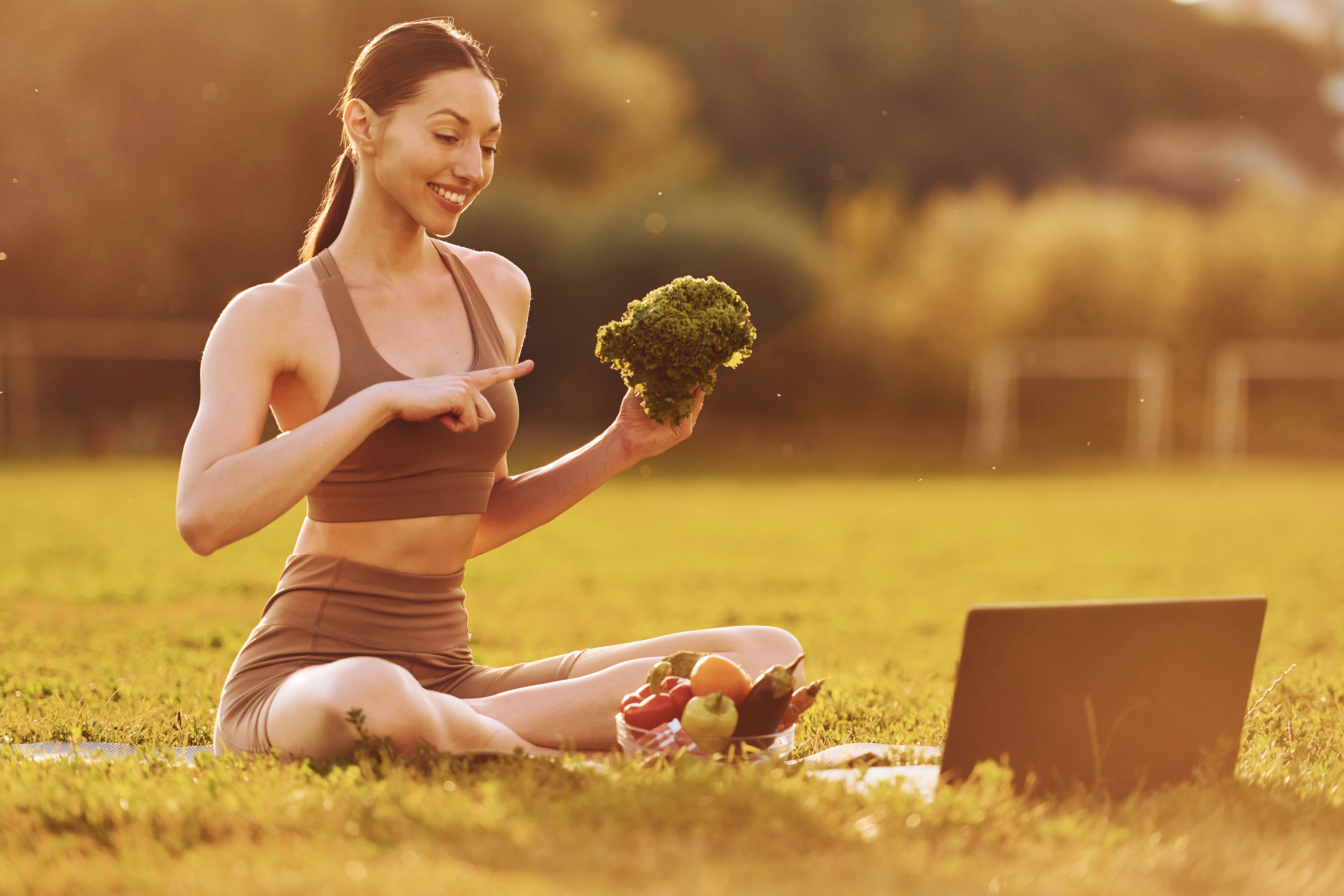 Illuminated by sunlight