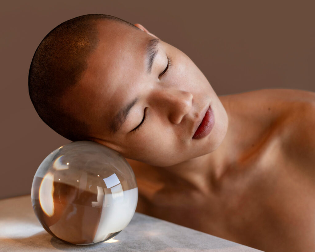 Woman receiving IV vitamin therapy for skin glow at AMRE Aesthetics in Burnaby.